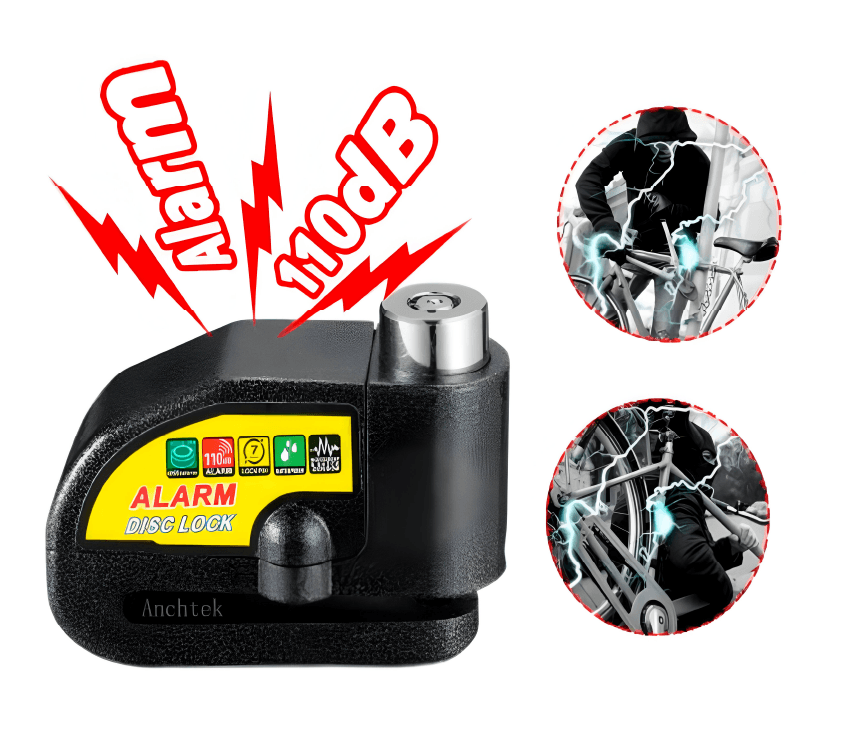 Candado Con  Alarma  Para  disco de Moto