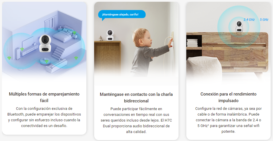 Cámra PT WiFi 2K Dual