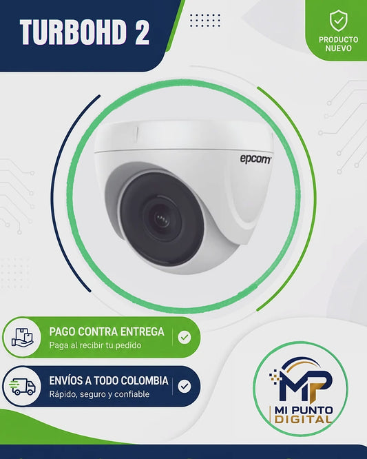 Cámara Turret HD 2MP para Exterior